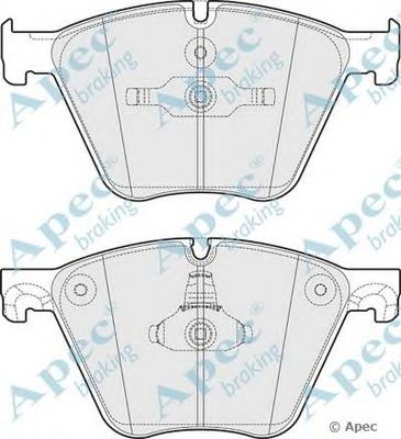 APEC BRAKING pad1744 -  Комплект тормозных колодок, дисковый тормоз